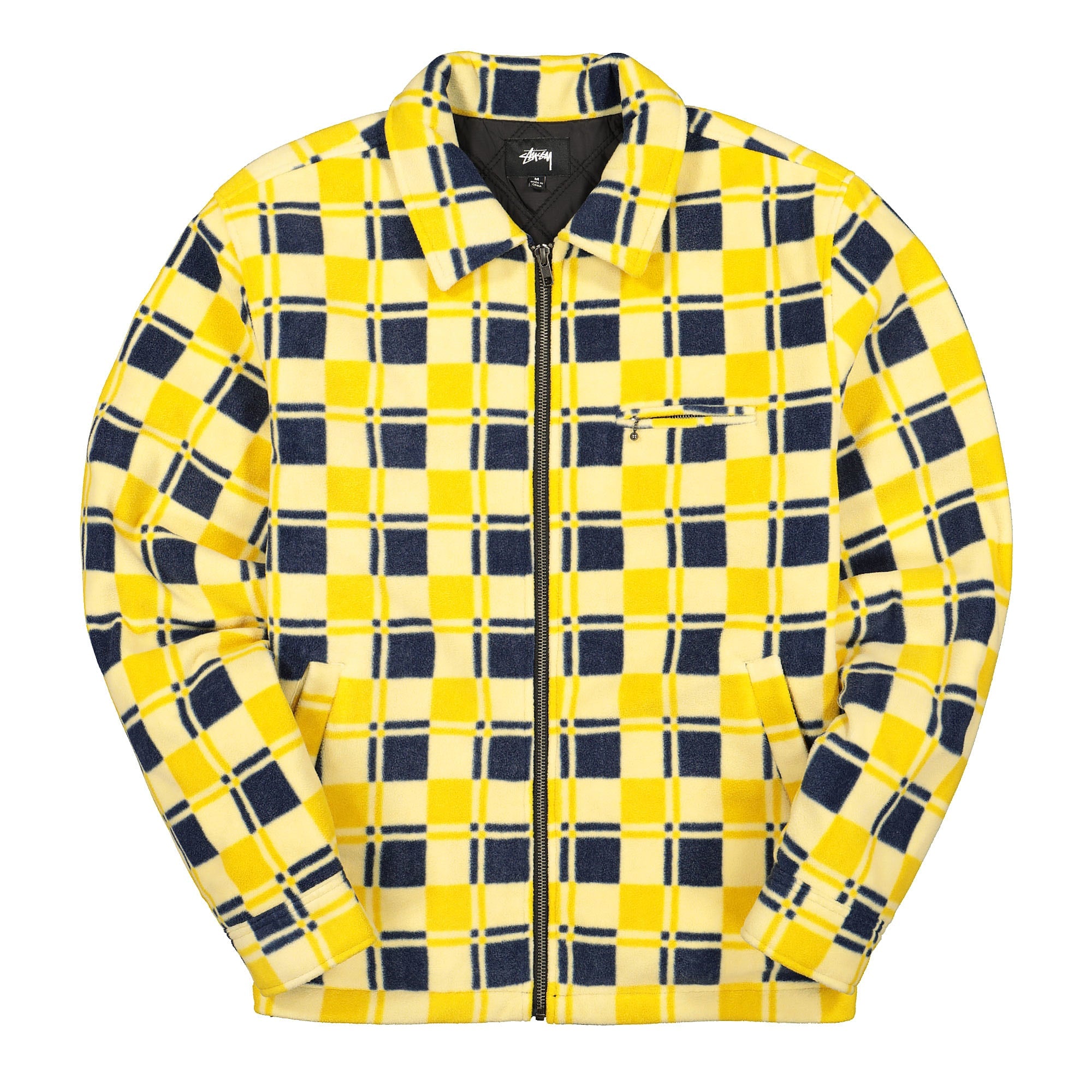 Stussy Brent Polar Fleece Jacket Yellow Fleece Jackets 118374 / 0201 | Overkill