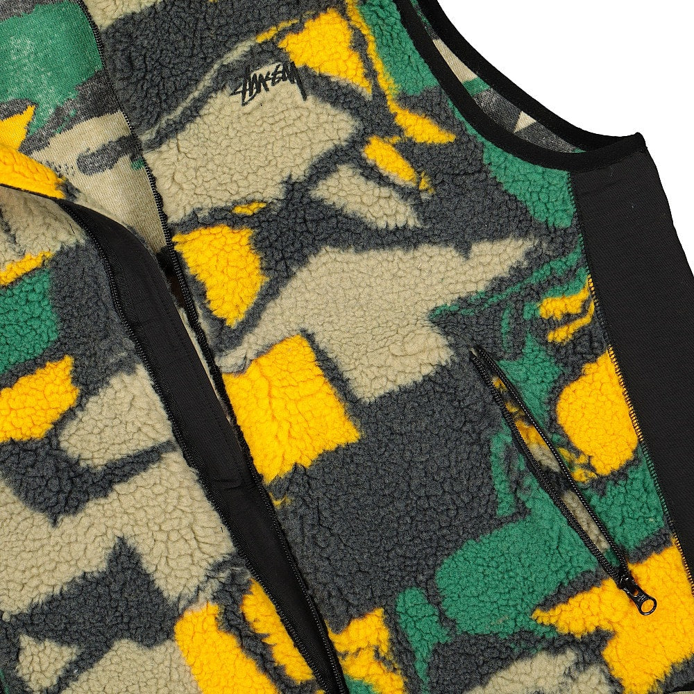 Stussy Block Sherpa Vest Multi Vests Close-up | Overkill