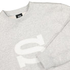 Stussy S Applique Crew Ash Heather Sweatshirts Close-up | Overkill