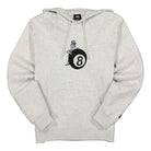 Stussy 8 Ball Man Applique Hoodie Ash Heather Hoodies 118406 / 0062 | Overkill