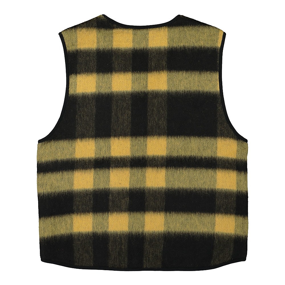 Stussy Block Reversible Vest Mustard Vests Close-up | Overkill