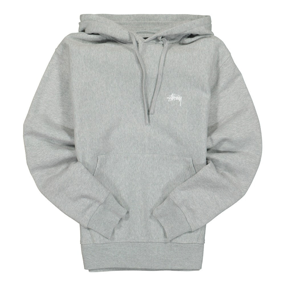 Stussy Stock Logo Hood Grey Heather Hoodies 118417 / 0009 | Overkill