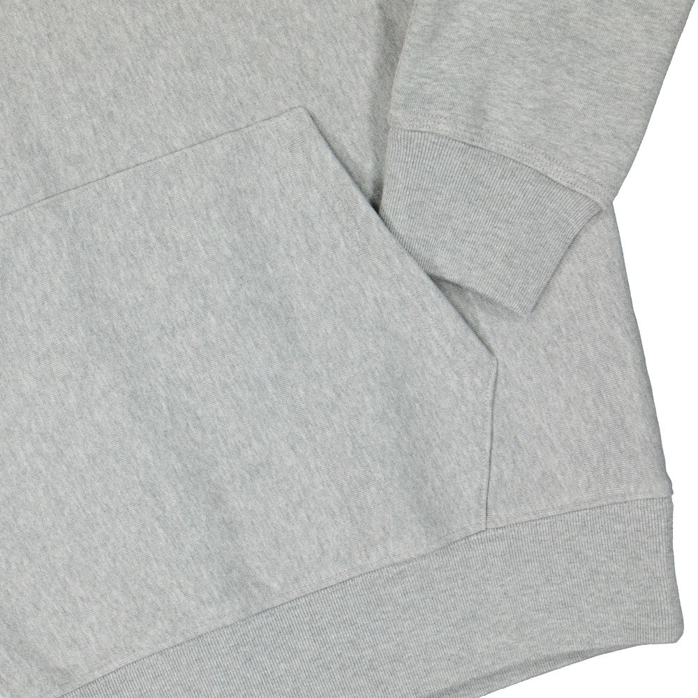 Stussy Stock Logo Hood Grey Heather Hoodies Detailfoto | Overkill