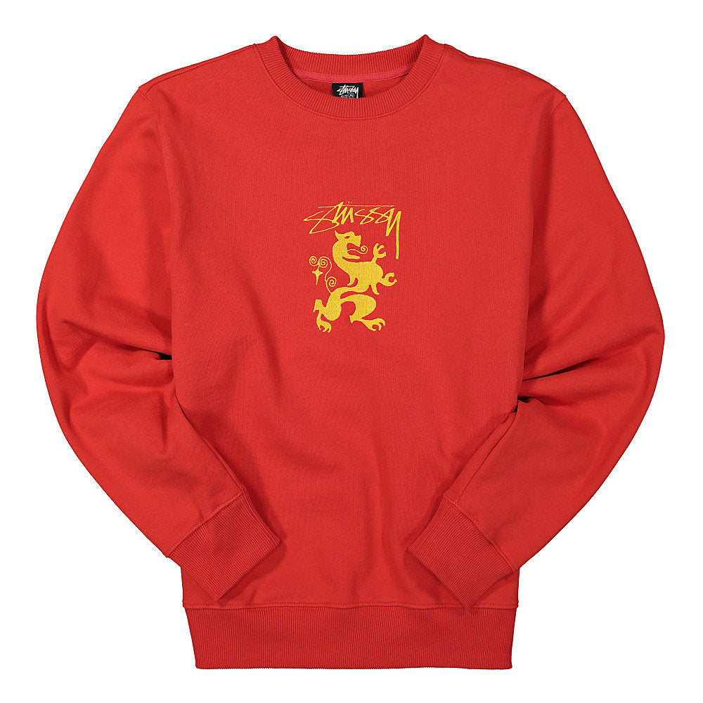 Stussy Regal Applique Crew Red Sweatshirts 118420 / 0601 | Overkill