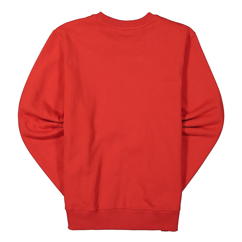 Stussy Regal Applique Crew Red Sweatshirts Material | Overkill