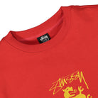 Stussy Regal Applique Crew Red Sweatshirts Close-up | Overkill