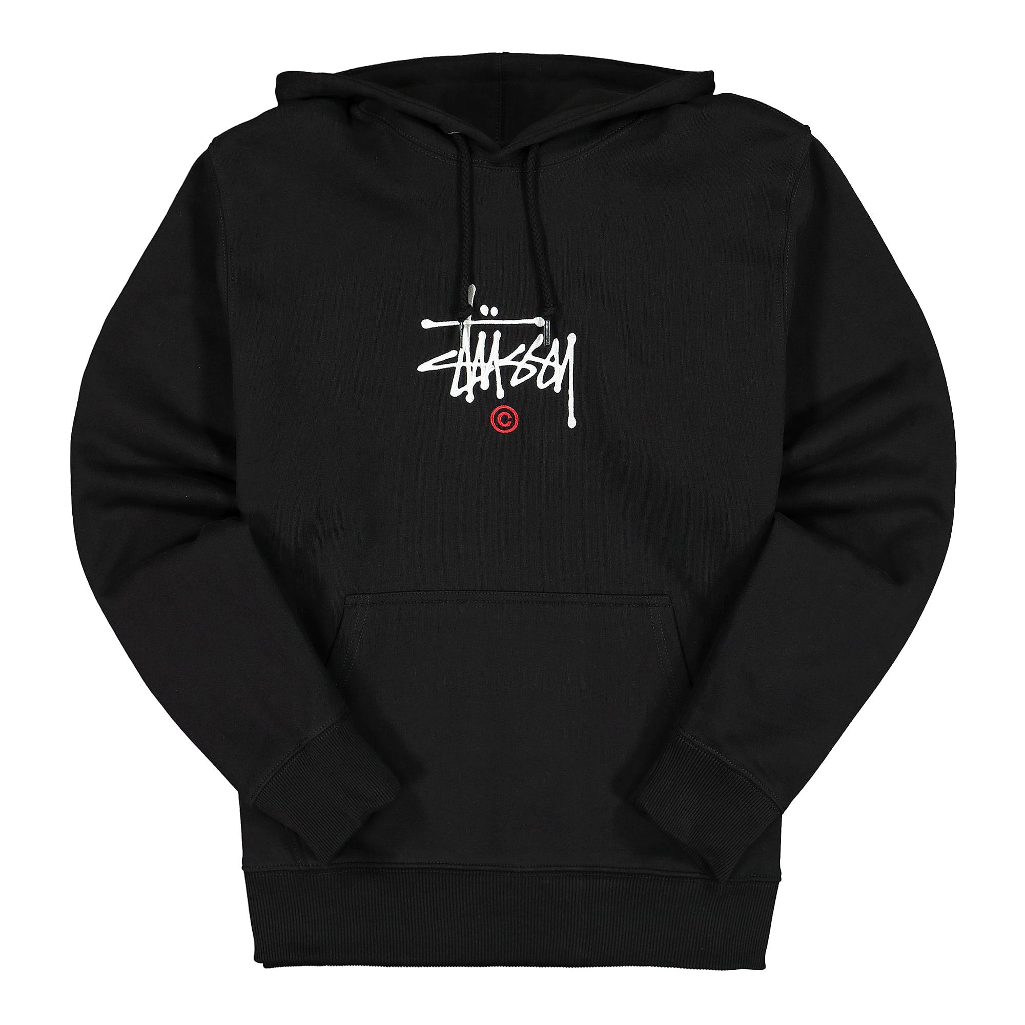 Stussy Copyright Applique Hoodie Black Hoodies 118431 / 0001 | Overkill