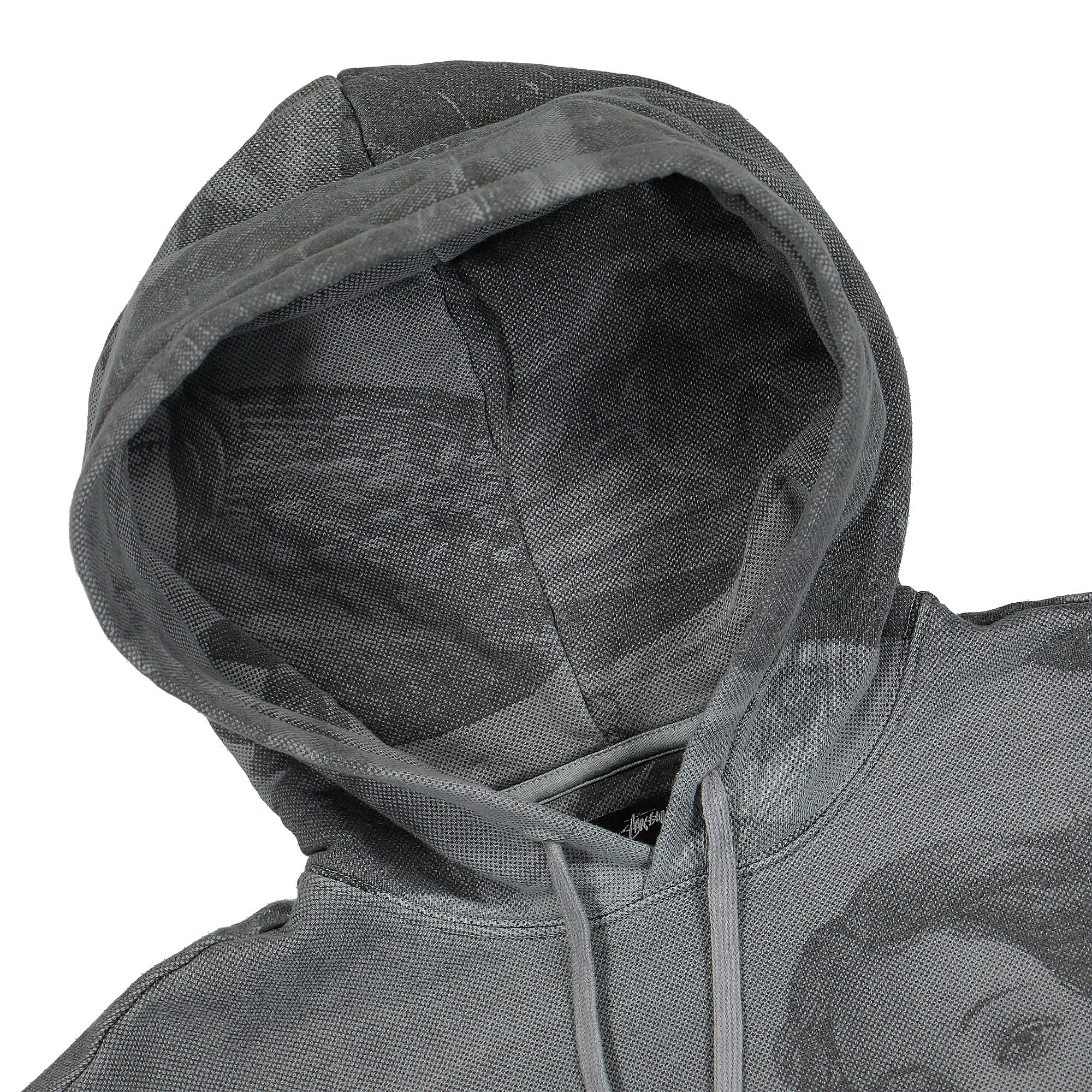 Stussy Dyed Venus Hoodie Black Hoodies Close-up | Overkill
