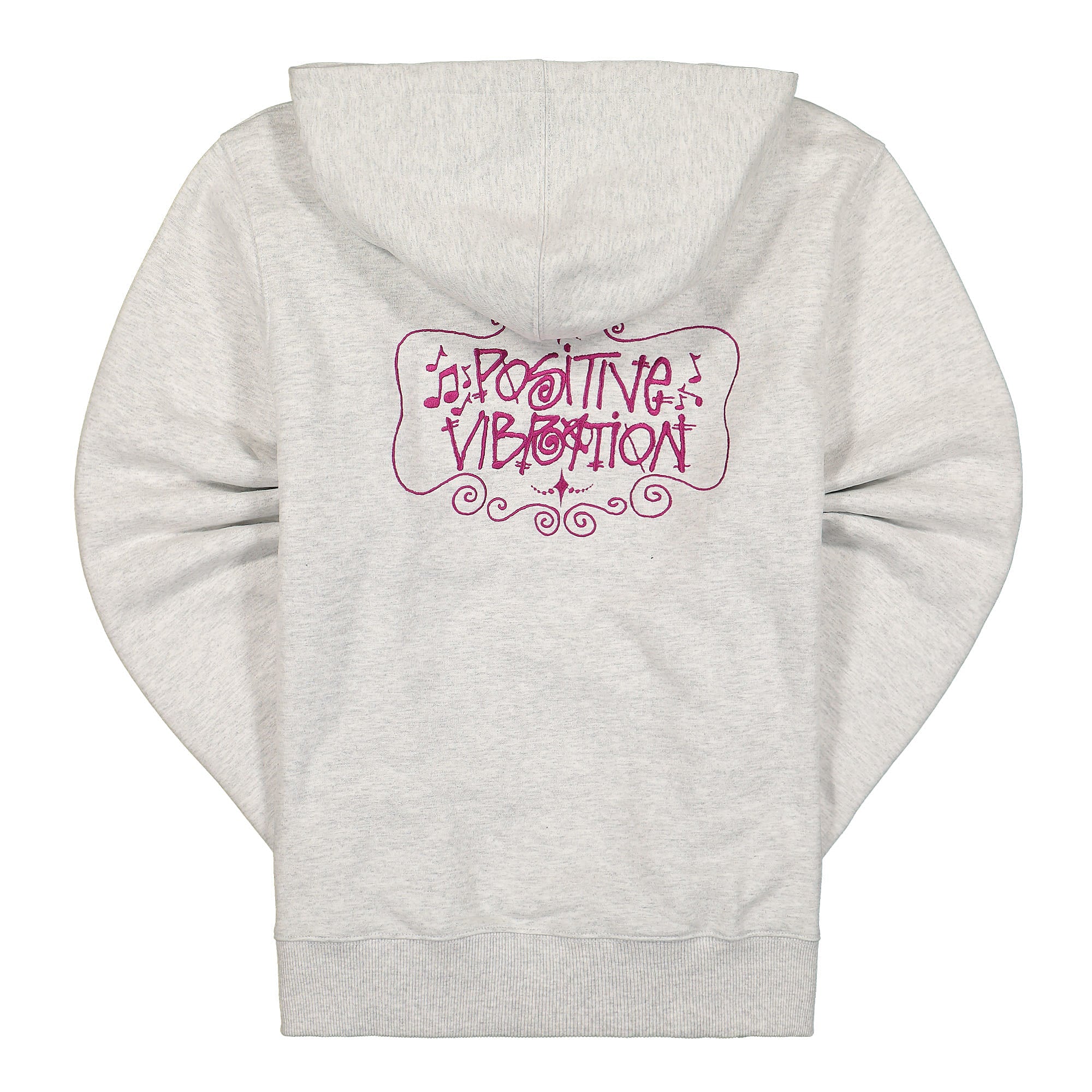 Stussy Positive Vibrations Applique Hood Ash Heather Hoodies Material | Overkill