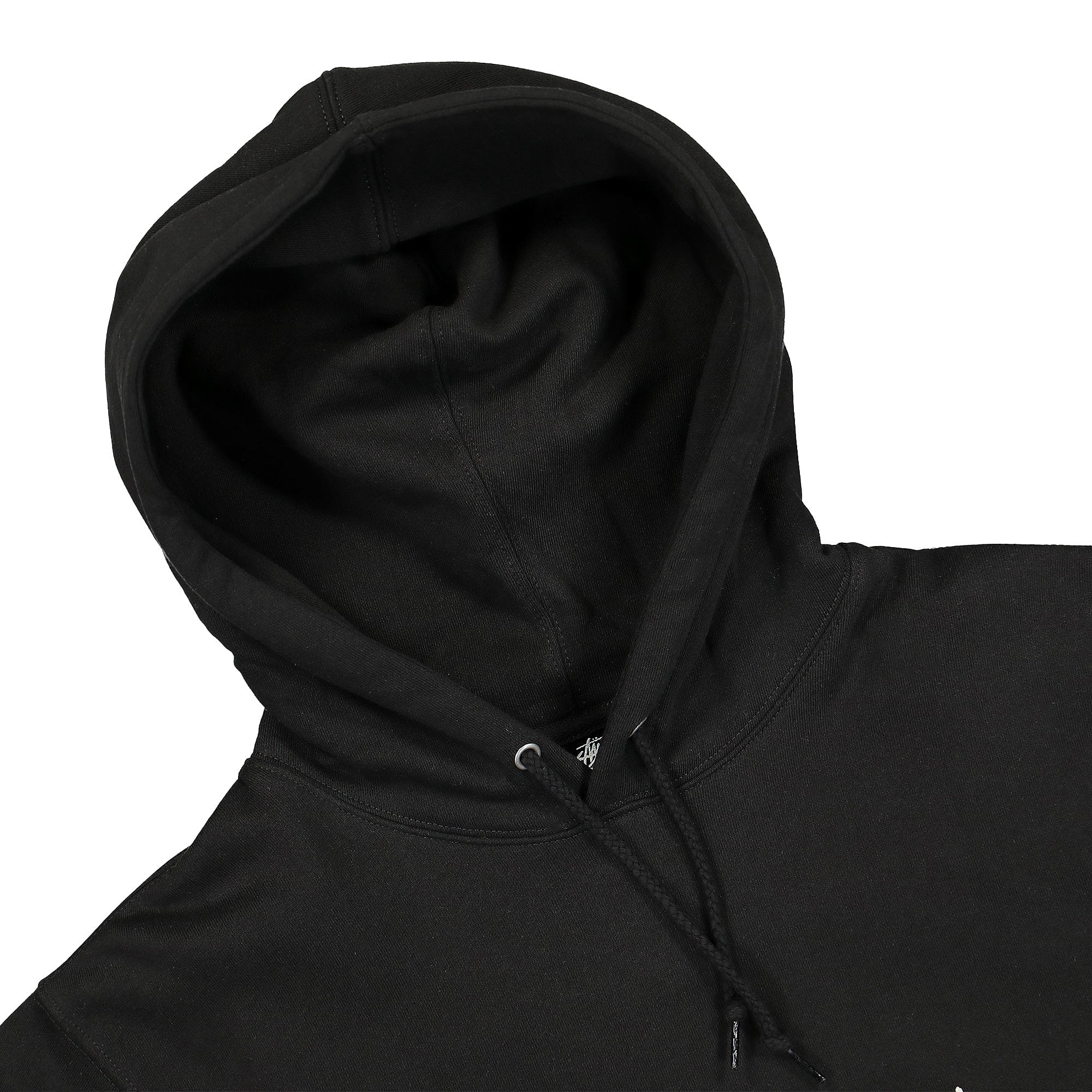 Stussy Serotonin Applique Hoodie Black Hoodies Close-up | Overkill