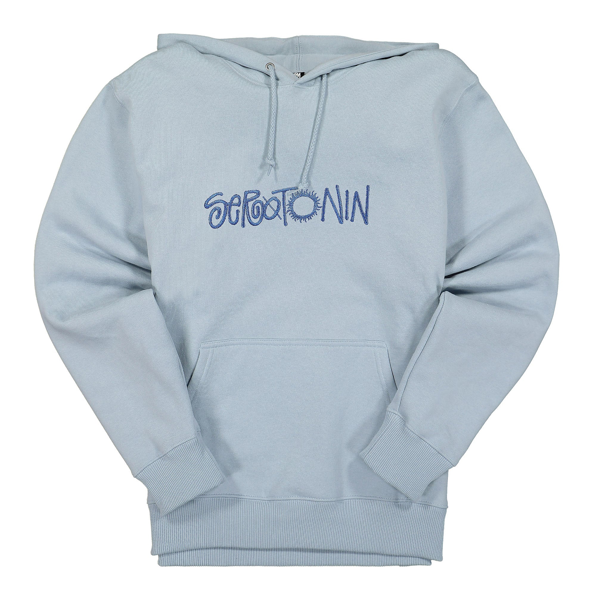 Stussy Serotonin Applique Hoodie Steel Hoodies 118443 / 0021 | Overkill