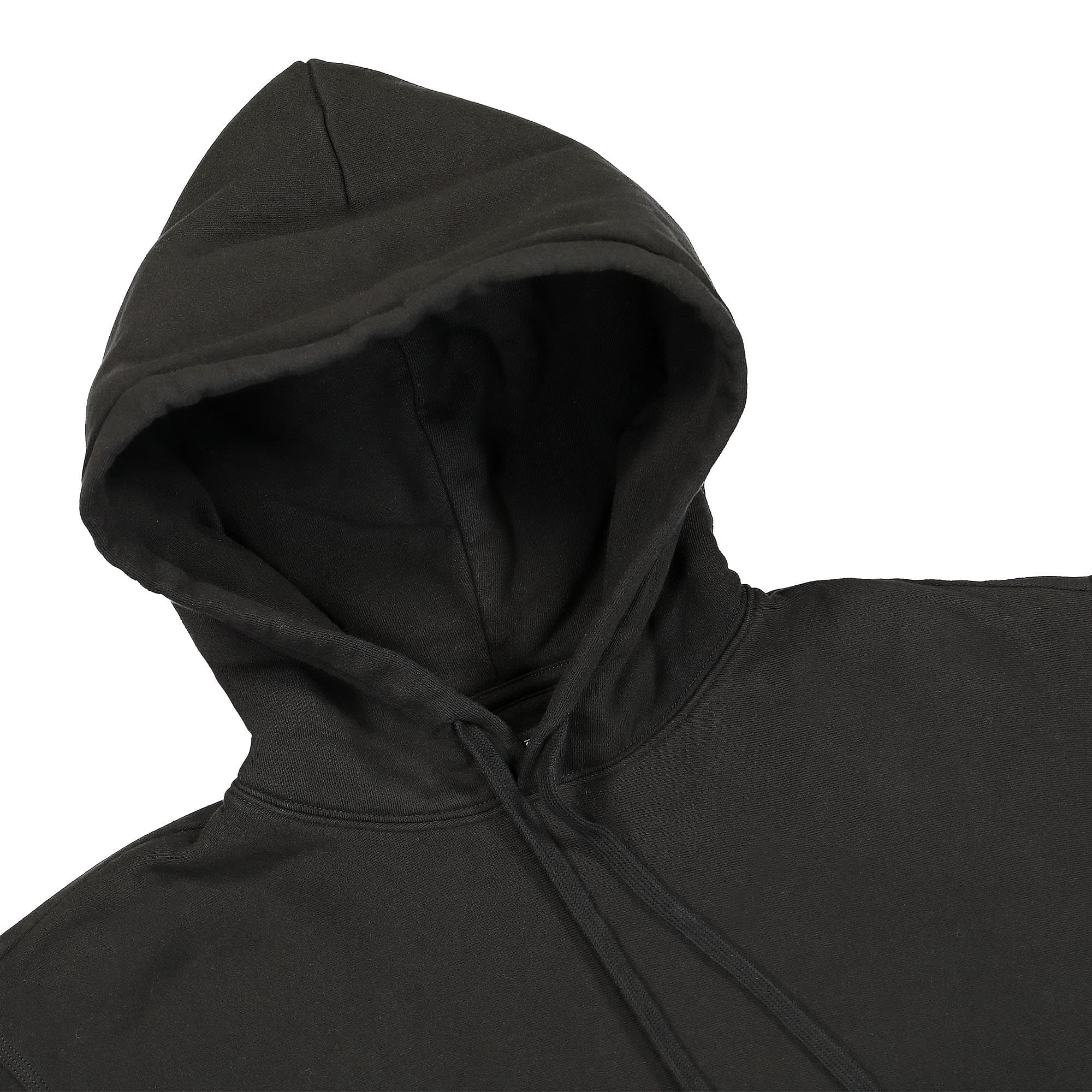 Stussy Basic Applique Hood Black Hoodies Close-up | Overkill