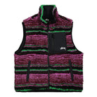 Stussy Striped Sherpa Vest Grape Vests 118468 / 0425 | Overkill
