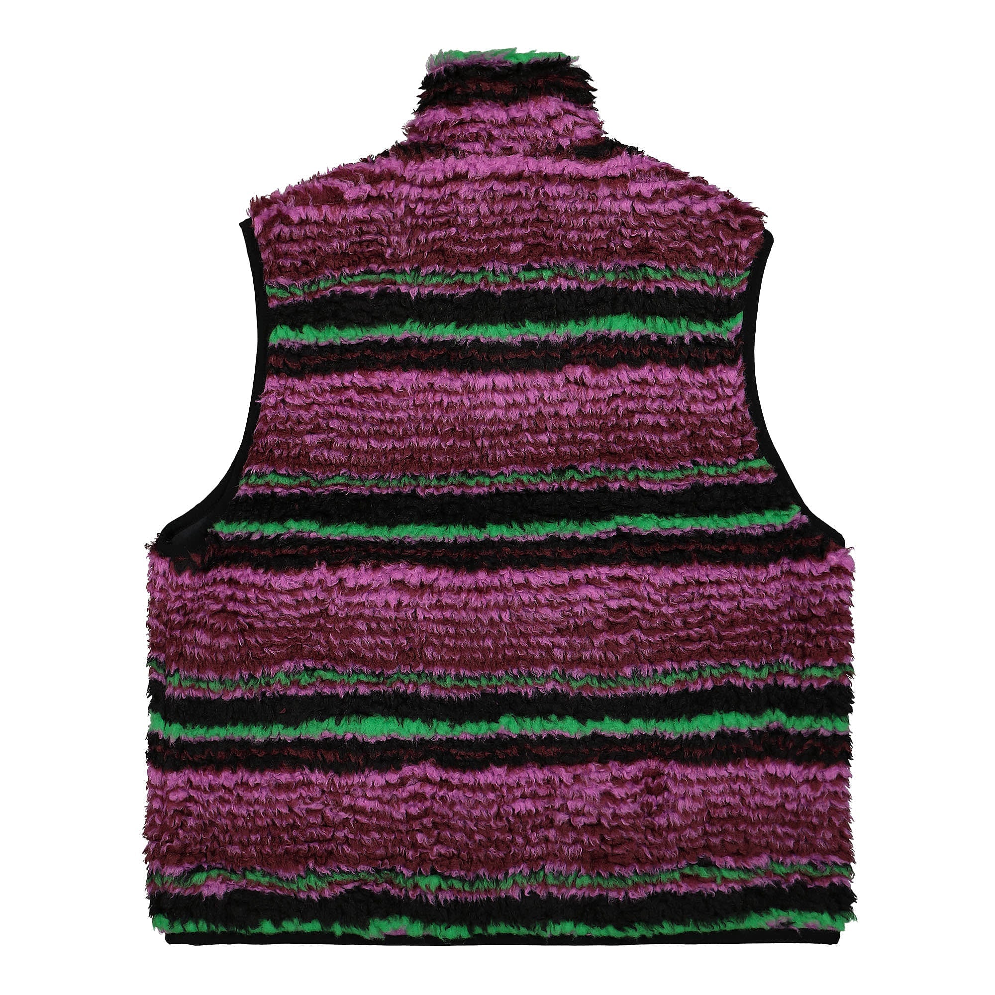 Stussy Striped Sherpa Vest Grape Vests Material | Overkill