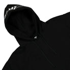 Stussy Back Hood Applique Hood Black Hoodies Close-up | Overkill