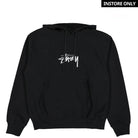 Stussy Stock Logo Applique Hood Black Hoodies 118475 / 0001 | Overkill
