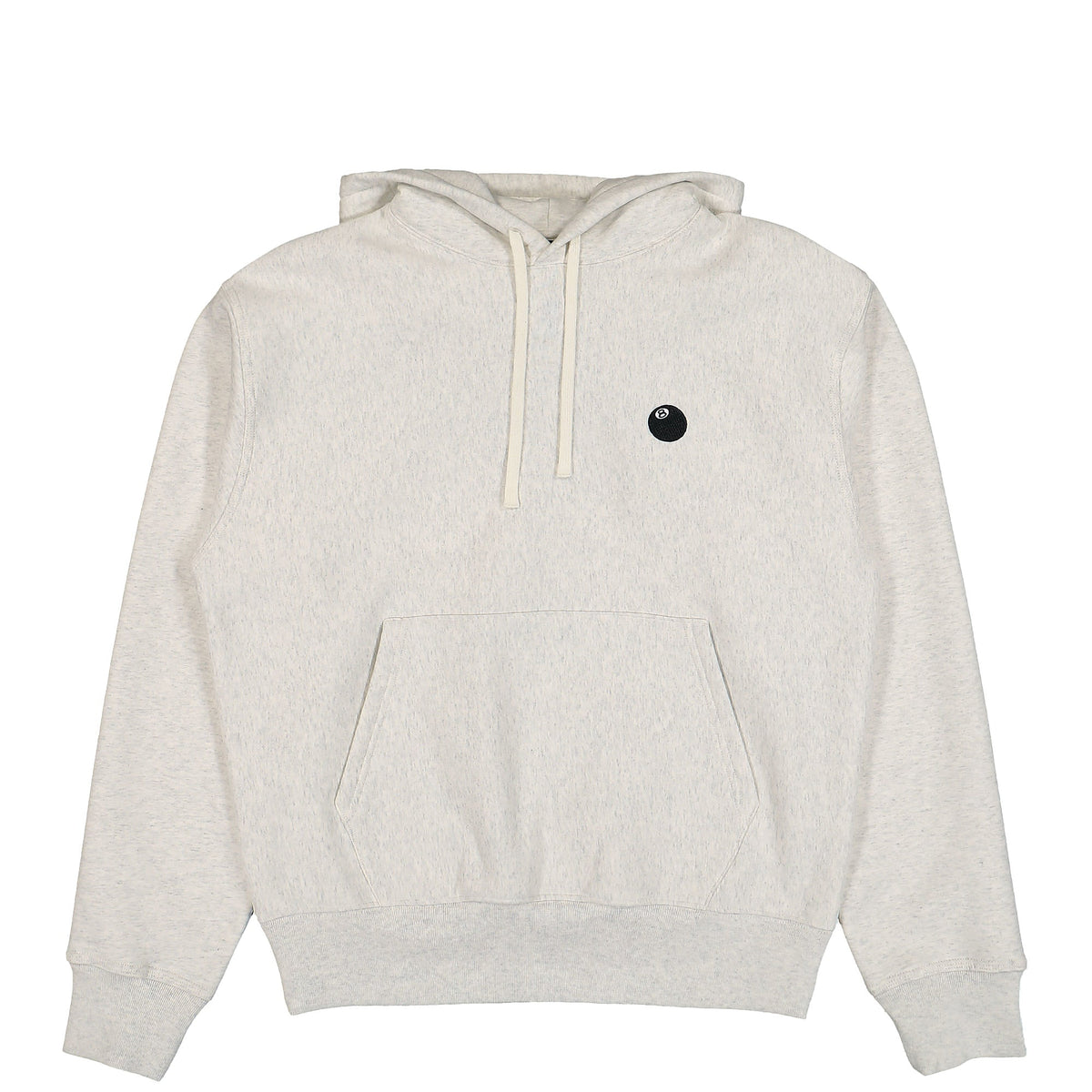 Stussy 8 Ball Applique Hood Ash Heather Hoodies 118479 / 0062 | Overkill