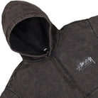 Stussy Dyed Stussy Designs Hood Black Hoodies Close-up | Overkill