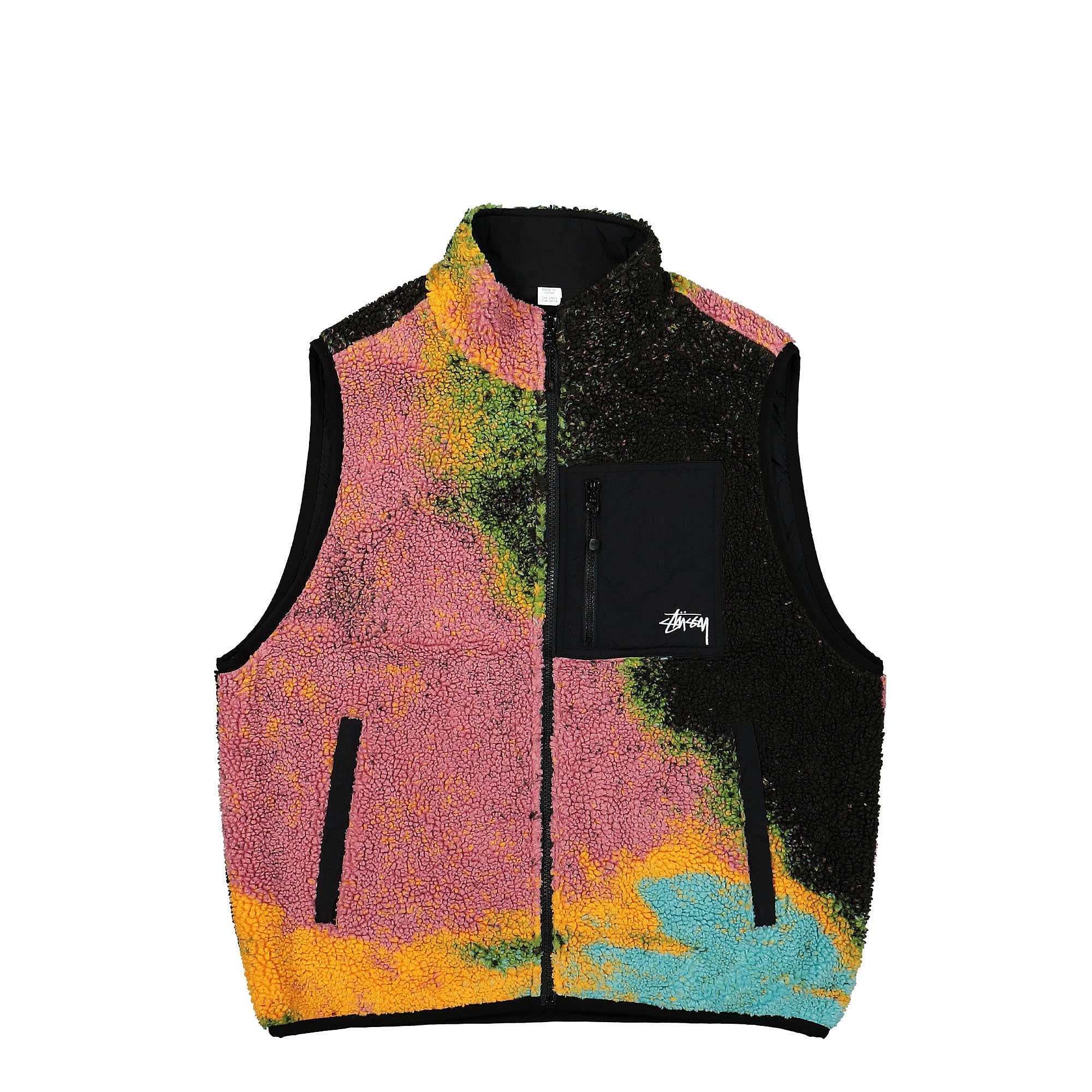 Stussy Jacquard Dye Sherpa Vest Berry Vests 118503 / 0623 | Overkill