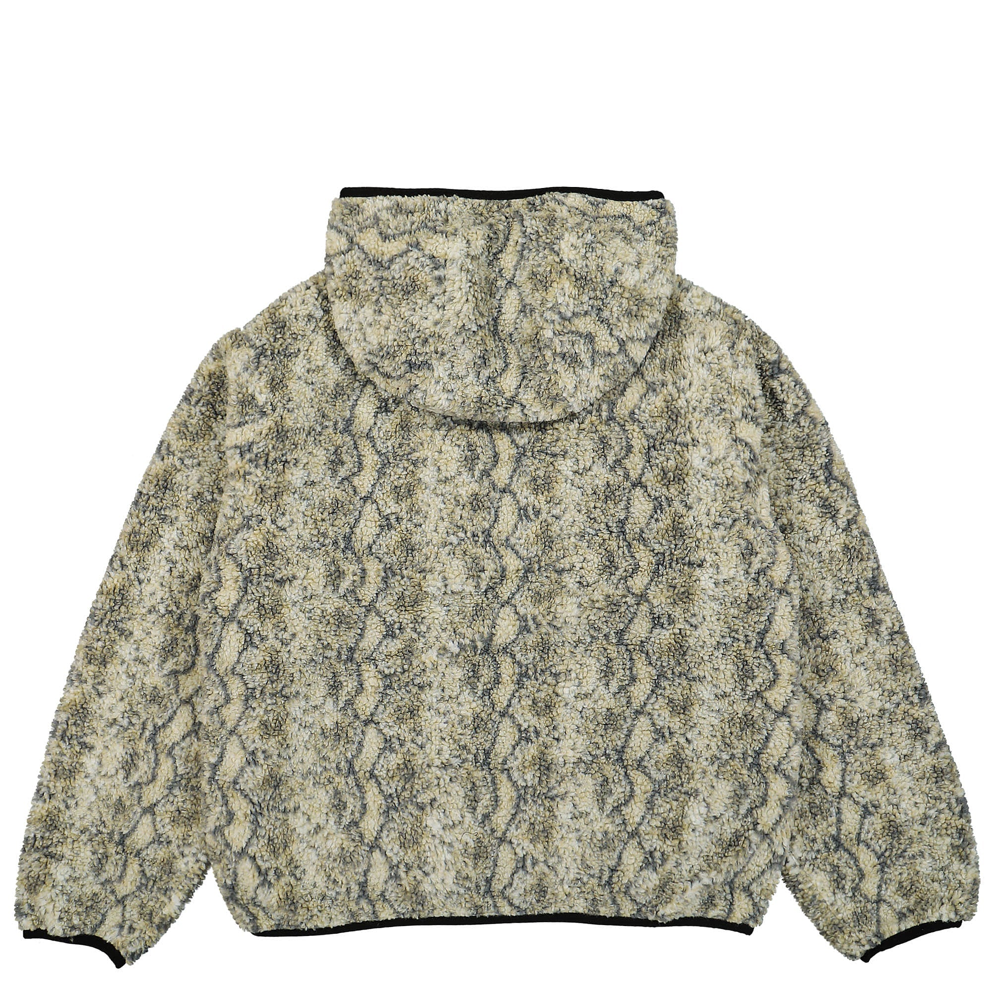 Stussy Snake Jacquard Reversible Sherpa Jacket Grey Jackets Material | Overkill