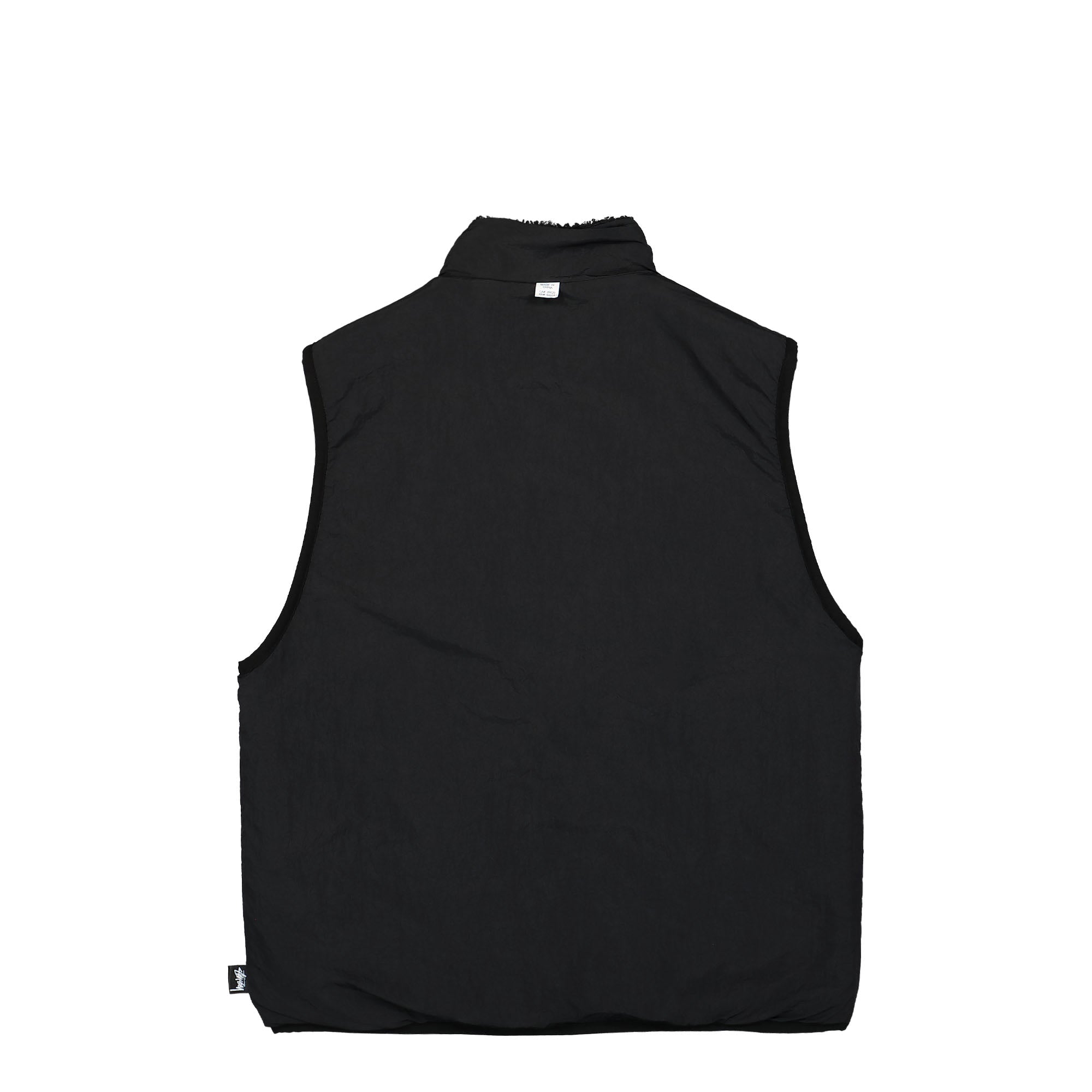Stussy Sherpa Reversible Vest Black Vests Detailfoto | Overkill