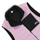 Stussy Sherpa Reversible Vest Lavender Vests Detail view 1 | Overkill