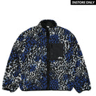 Stussy Sherpa Reversible Jacket Blue Leopard Jackets 118529 / 3156 | Overkill