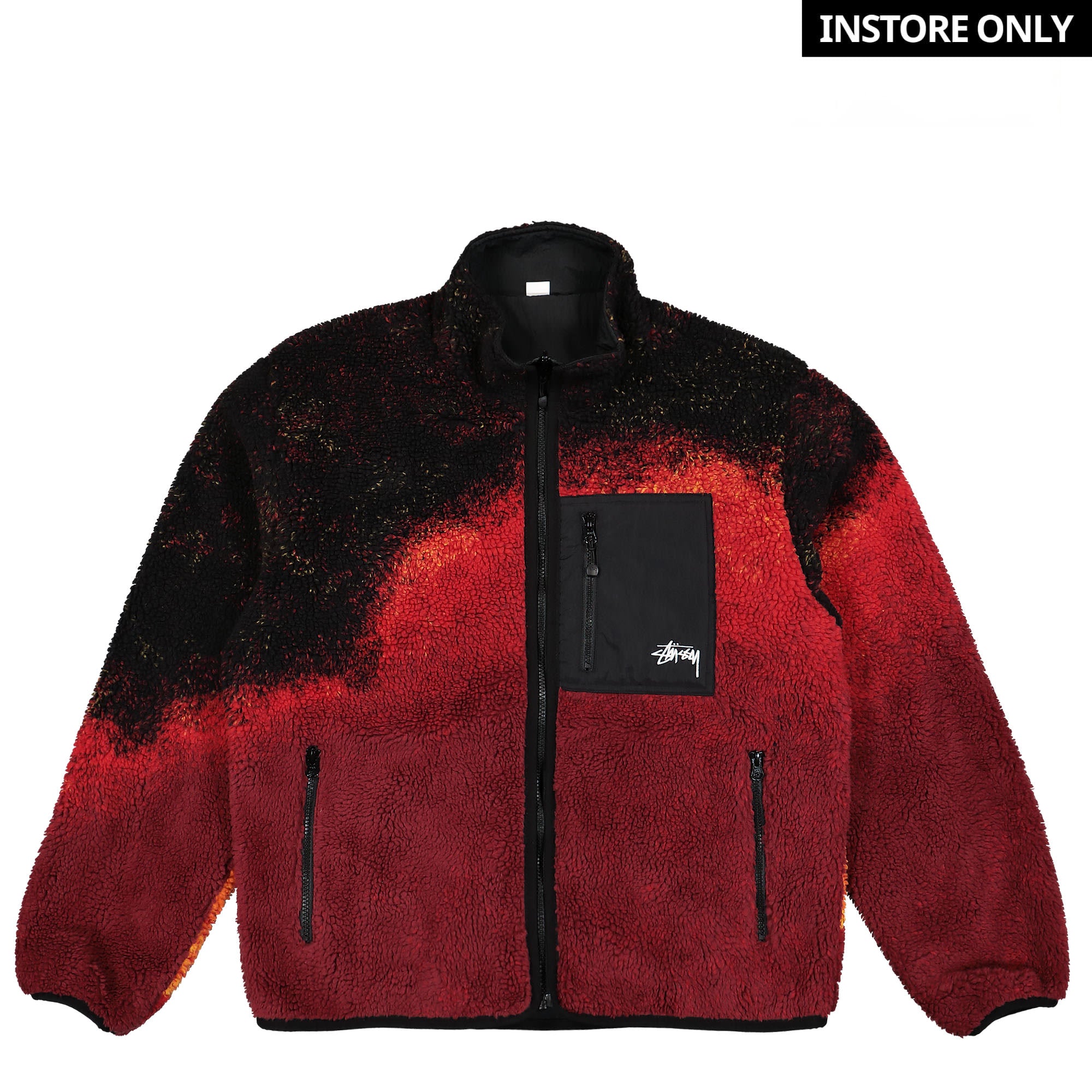 Stussy Sherpa Reversible Jacket Lava Jackets 118529 / 0652 | Overkill