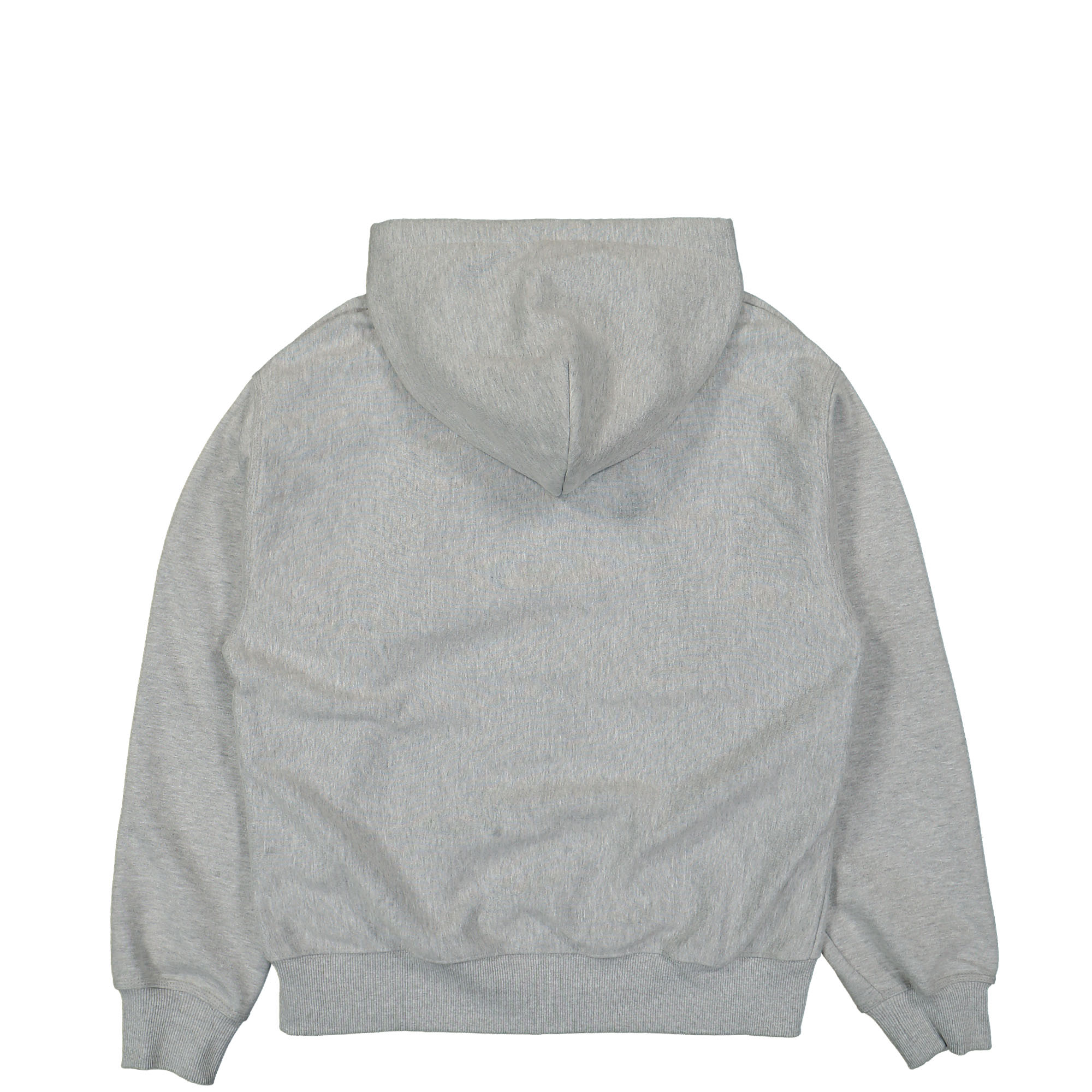Stussy Stock Logo Zip Hood Grey Heather Hoodies Material | Overkill