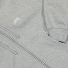 Stussy Stock Logo Zip Hood Grey Heather Hoodies Detailfoto | Overkill