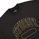 Stussy Varsity Oversized Crew Black Sweatshirts Close-up | Overkill