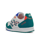 Asics gel saga "zebra" White-Teal Blue Low Top Sneakers  Material | Overkill
