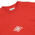 Han Kjobenhavn bulky crew Faded Red Sweatshirts Close-up | Overkill