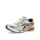 Asics Gel-Kayano 14 White / Piquant Orange Low Top Sneakers  Close Up | Overkill