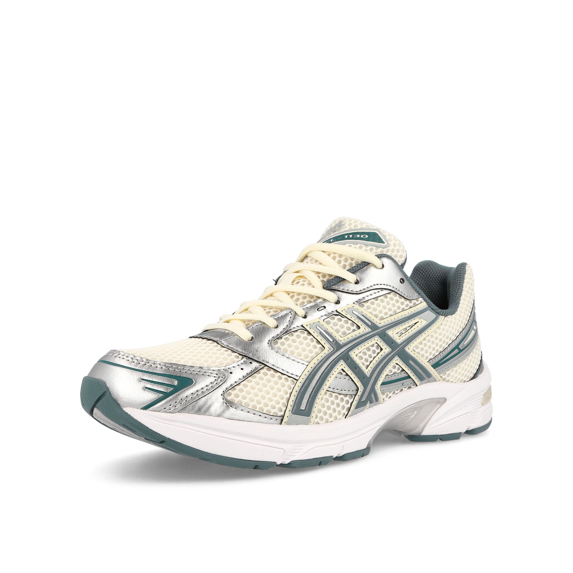 Asics Gel-1130 Cream / Ironclad Low Top Sneakers  Close Up | Overkill
