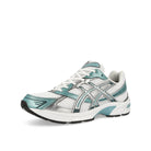 Asics Gel-1130 White / Shark Skin Low Top Sneakers  Close Up | Overkill