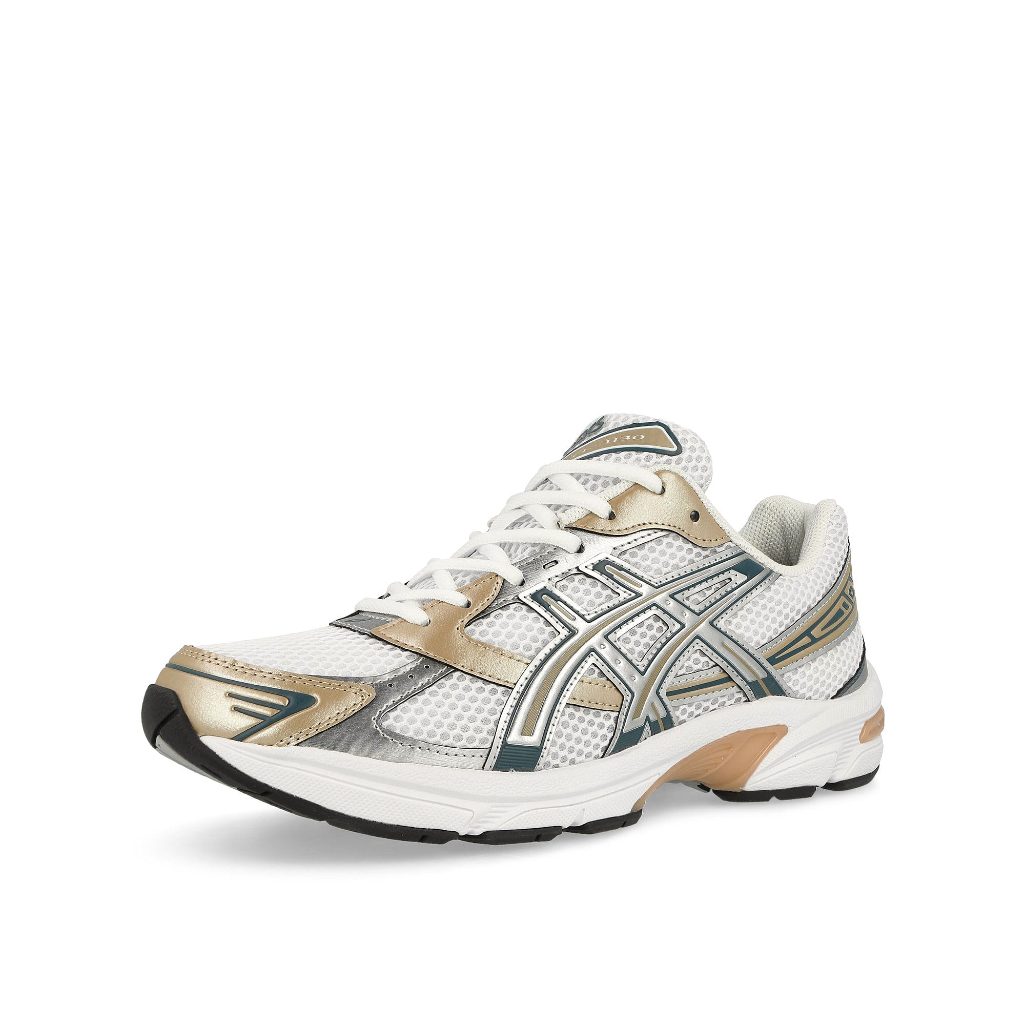 Asics Gel-1130 White / Wood Crepe Low Top Sneakers  Close Up | Overkill