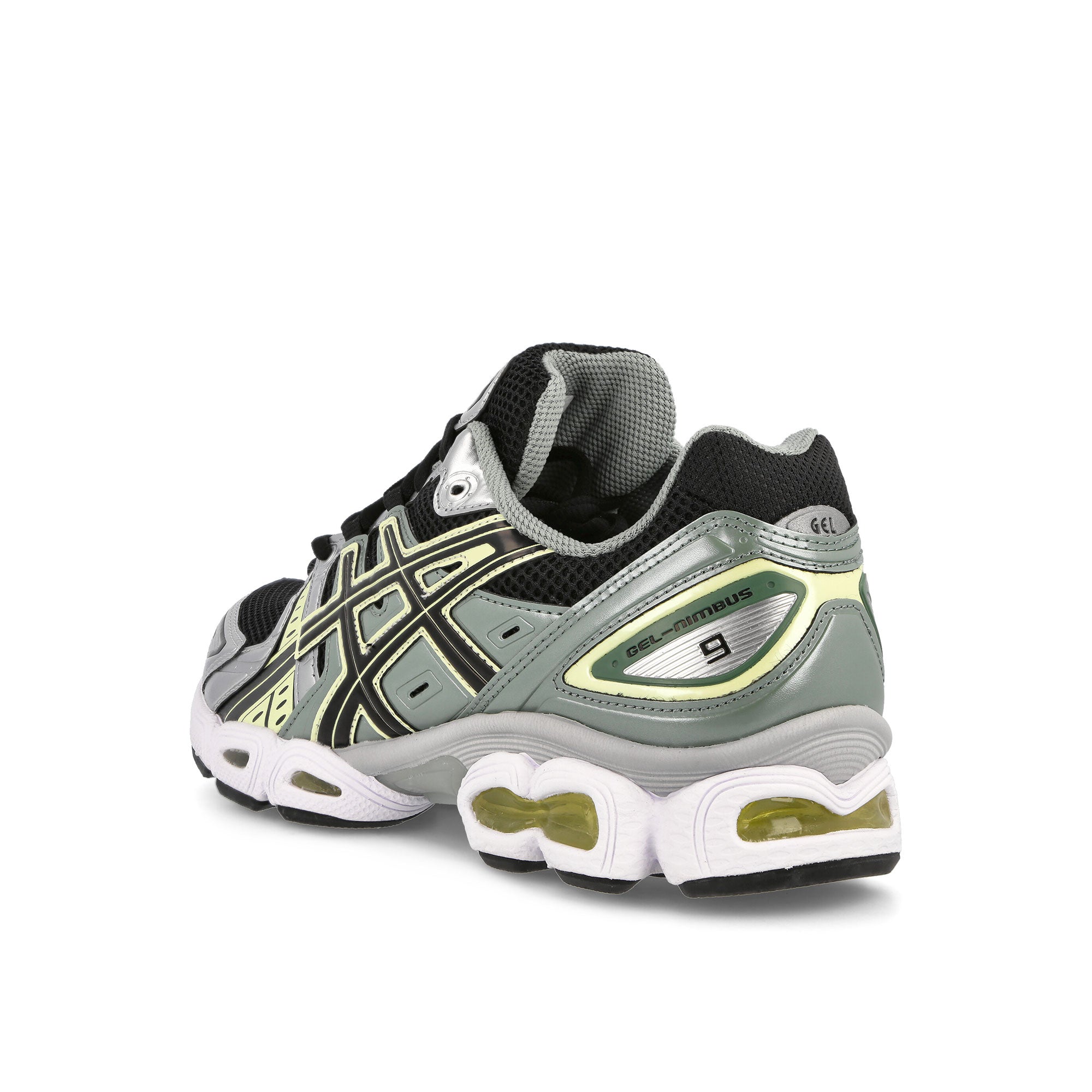 Asics Gel-Nimbus 9 Black-Pure Silver Sneakers  Material | Overkill