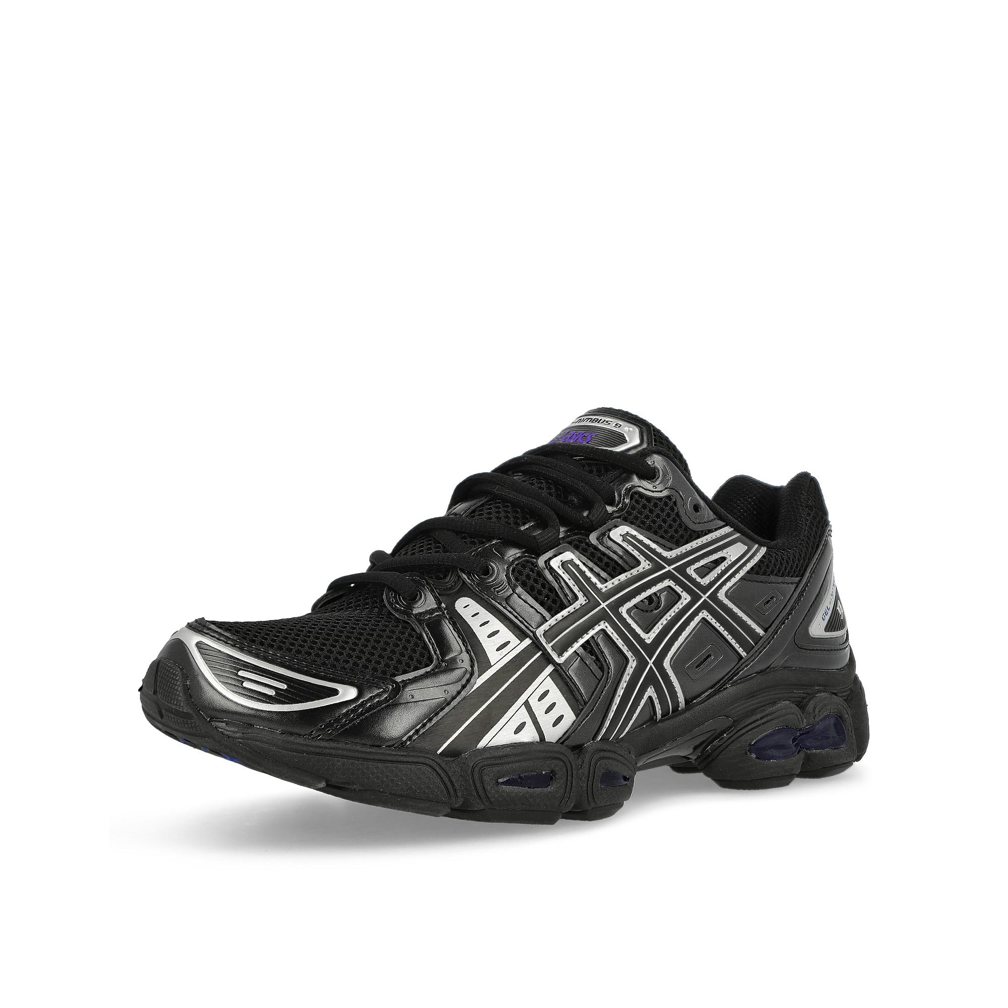 Asics Gel-Nimbus 9 Cream / Black Low Top Sneakers  Close Up | Overkill