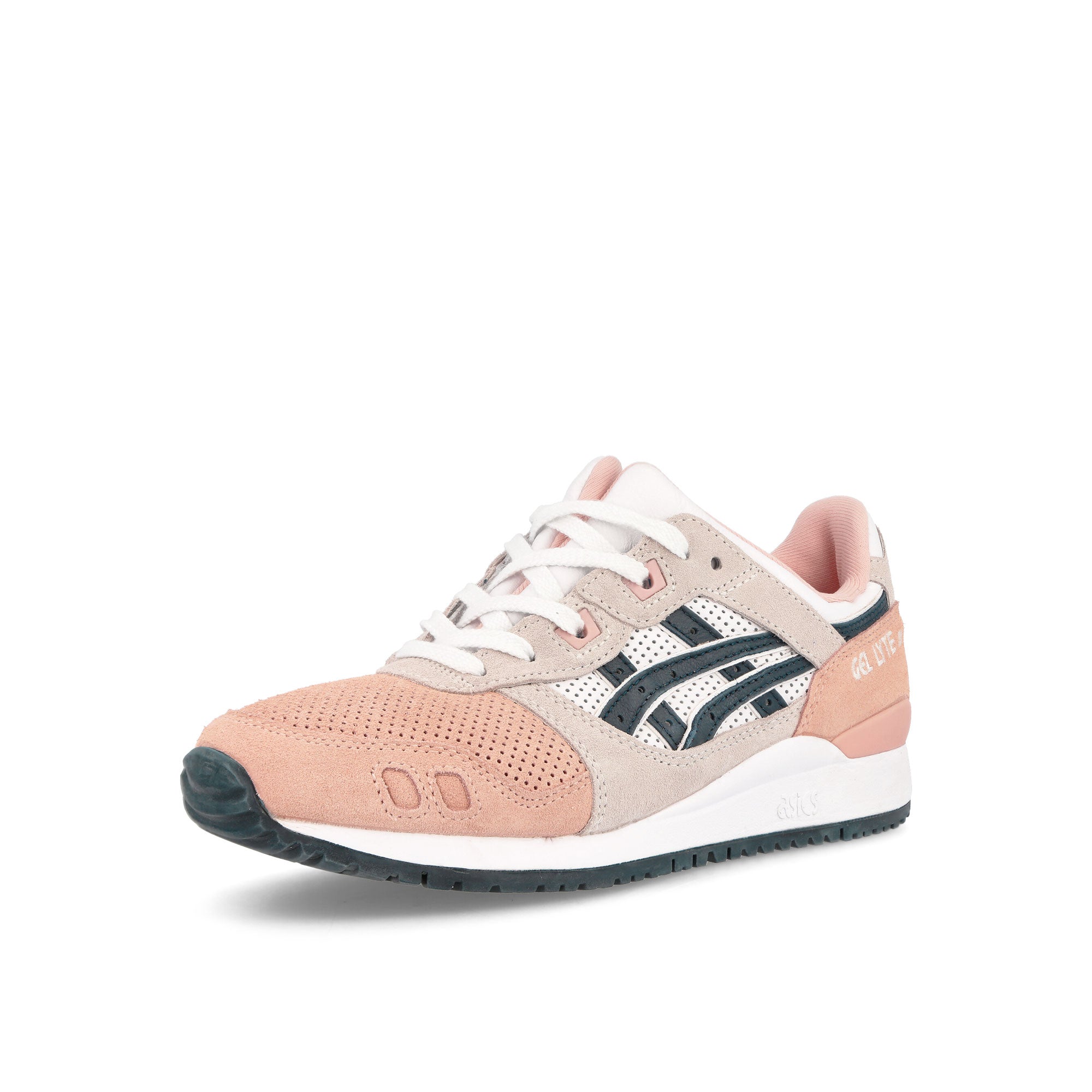 Asics gel lyte iii og Baked Pink / French Blue Low Top Sneakers  Close Up | Overkill