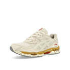 Asics Asics Gel-NYC Cream / Oatmeal Low Top Sneakers  Close Up | Overkill