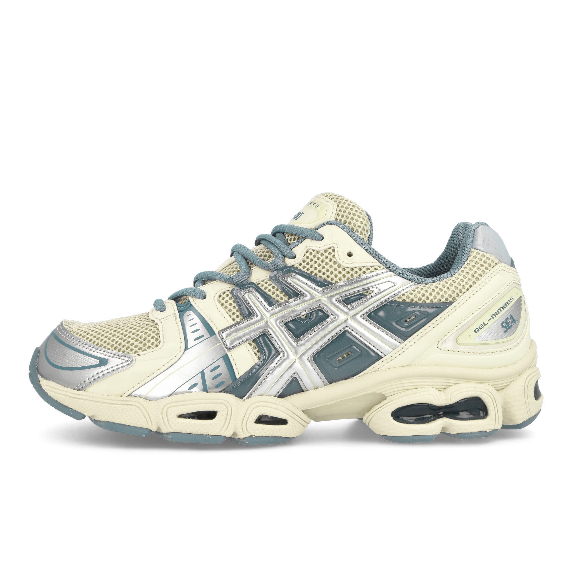 Asics WINDANDSEA x Asics Gel-Nimbus 9 Cream / Pure Silver Sneakers 1201A801-101 | Overkill