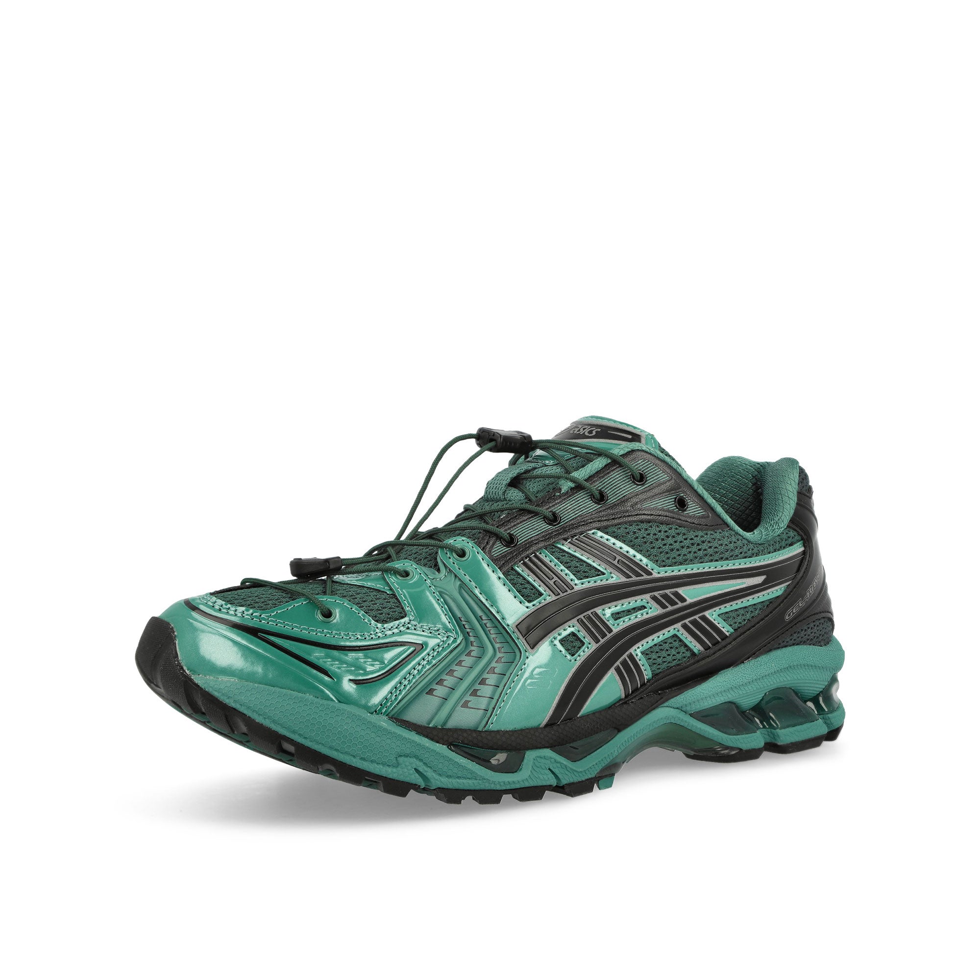 Asics Gel-Kayano 14 Posy Green / Bottle Green Low Top Sneakers  Close Up | Overkill