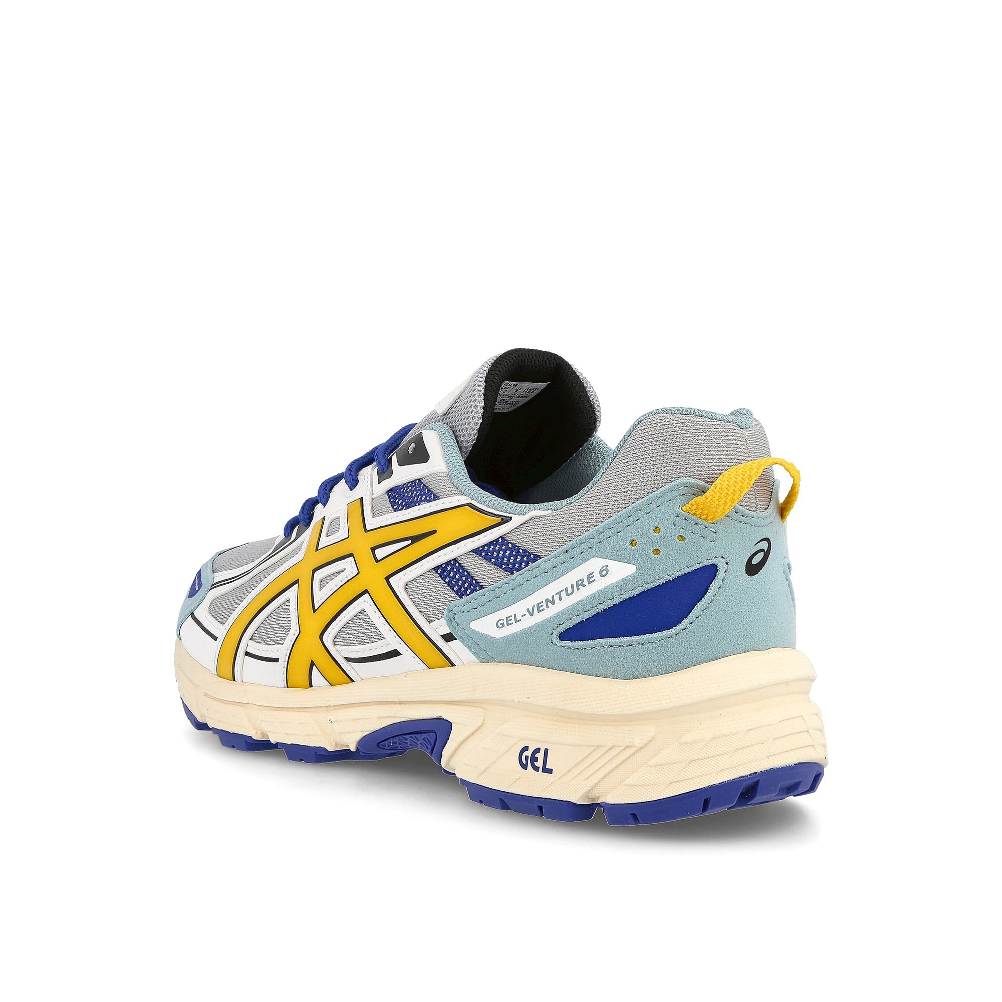 Asics gel-venture 6 Piedmont Grey / Vibrant Yellow  Close-up | Overkill