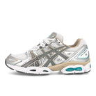 Asics Gel-Nimbus 9 White-Steel Grey Sneakers 1201A424-102 | Overkill