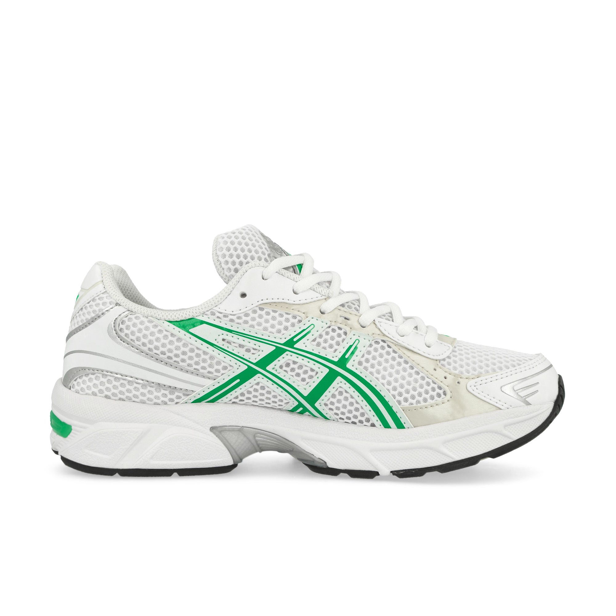 Asics Gel-1130 White / Malachite Green Low Top Sneakers  Silhouette | Overkill
