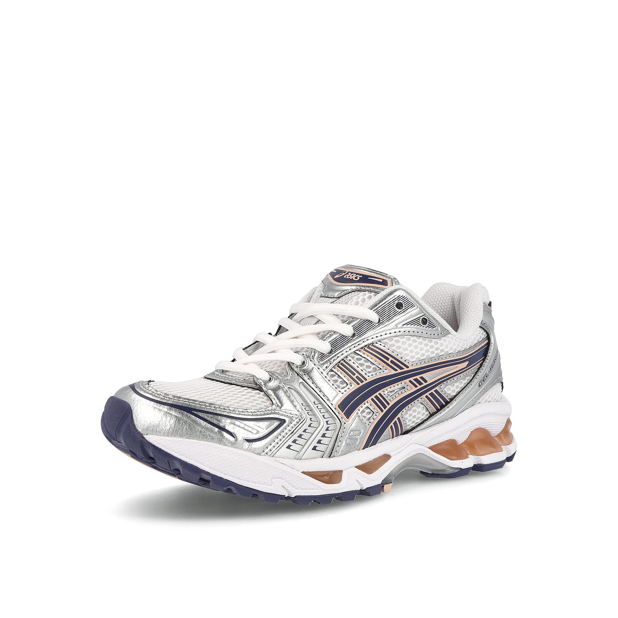 Asics wmns gel-kayano 14 White-Thunder Blue Sneakers  Close Up | Overkill