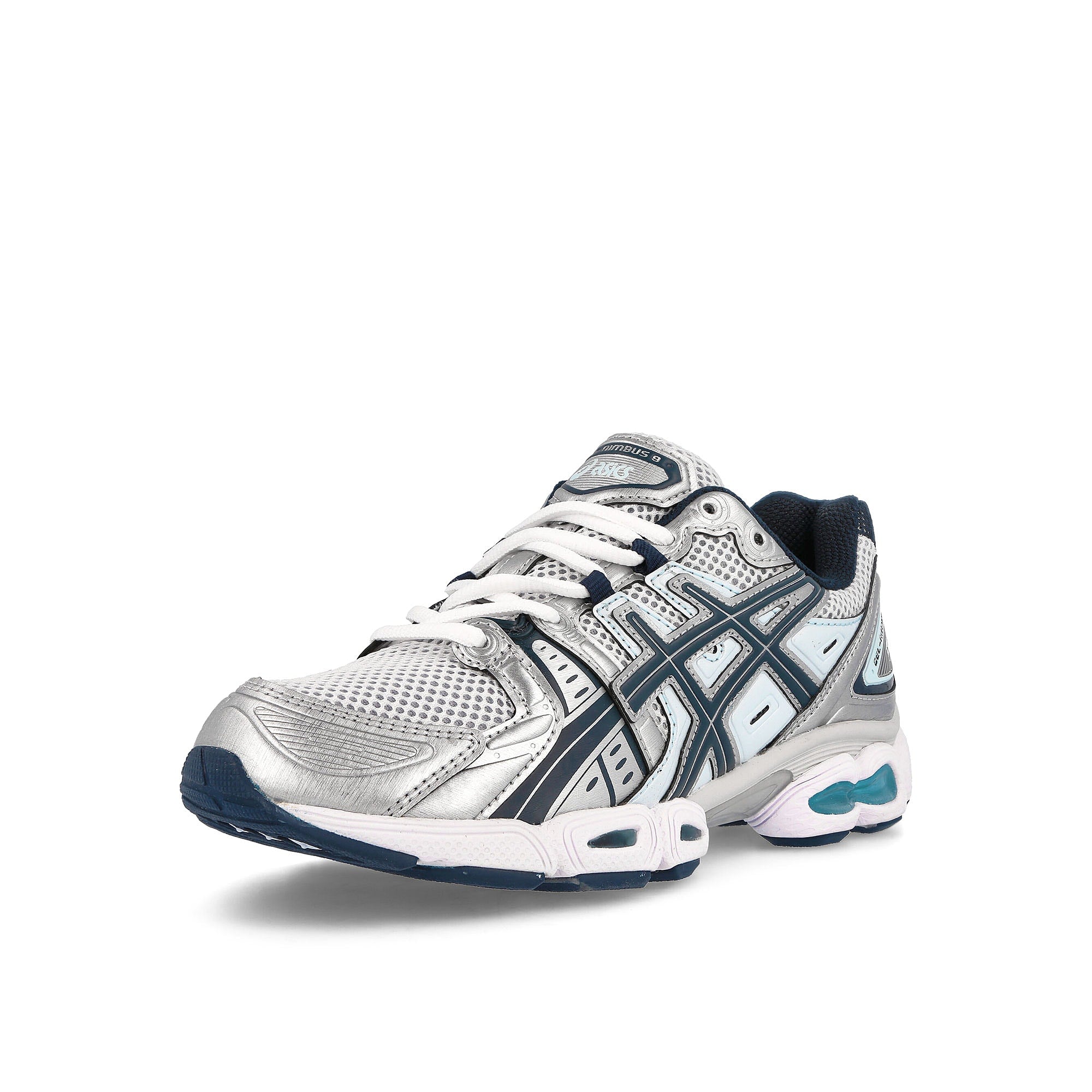 Asics wmns gel-nimbus 9 Pure Silver / French Blue  Detailfoto | Overkill