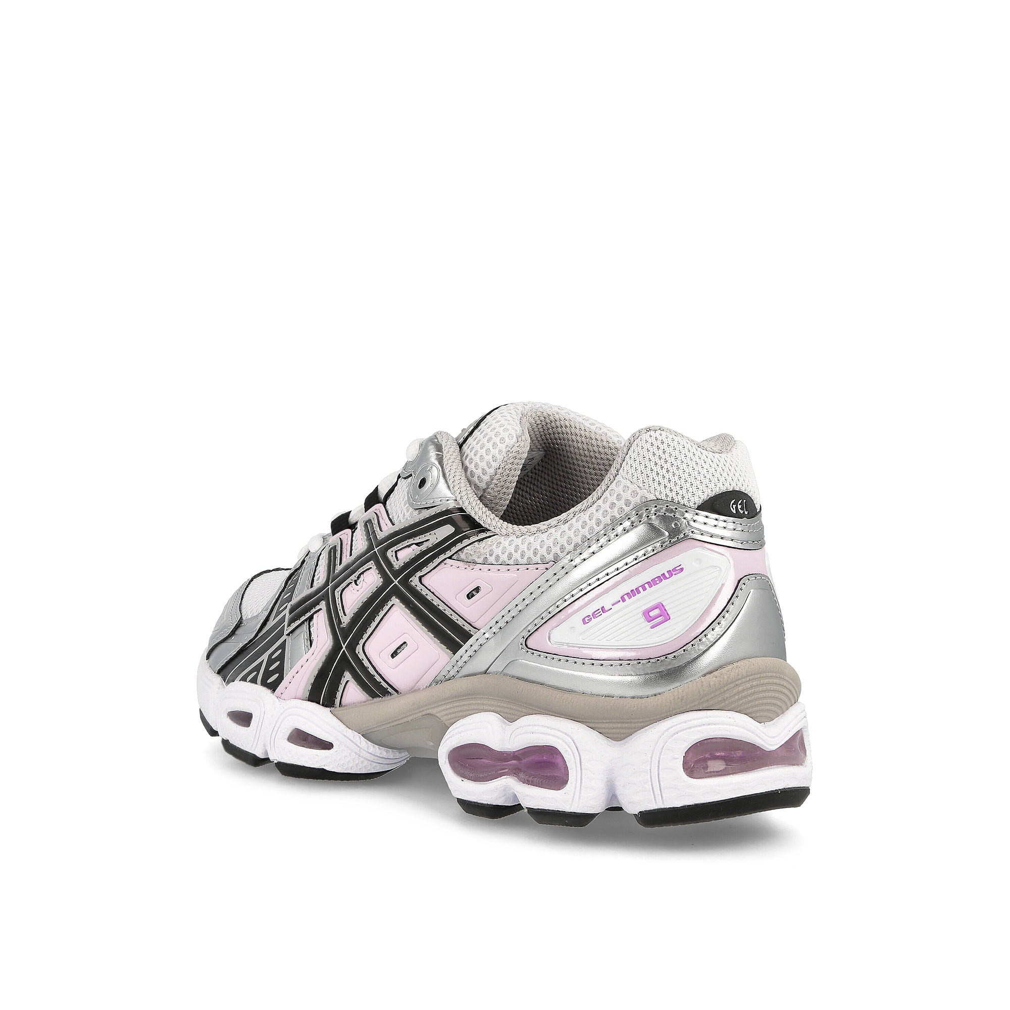 Asics wmns gel-nimbus 9 White / Black Sneakers  Material | Overkill