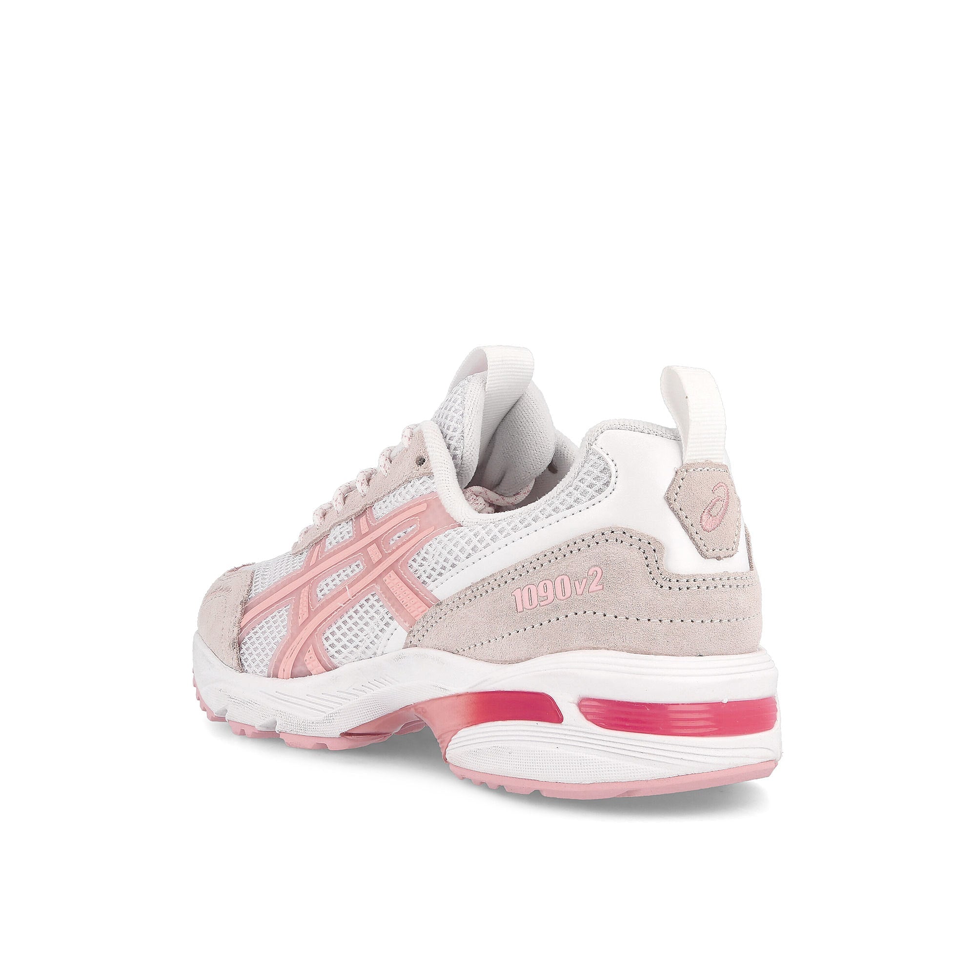 Asics wmns gel-1090v2 White-Frosted Rose Low Top Sneakers  Material | Overkill